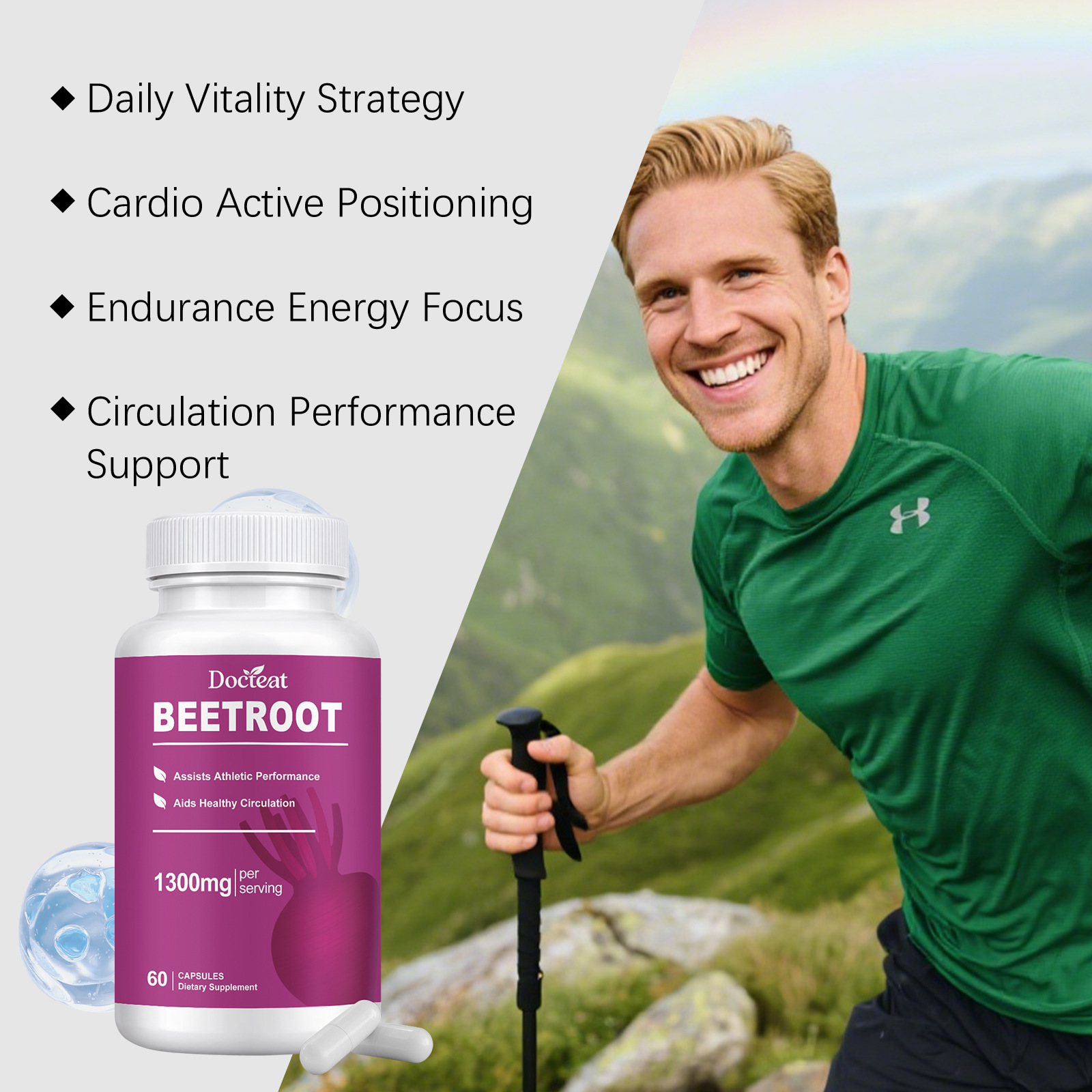 Organic Beetroot Capsules Enha - Nutrition Physical Fitness review and price