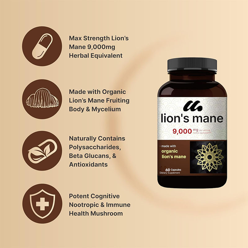 Lion Mane Mushroom Capsules -  - Lion Mane Mushroom review and price